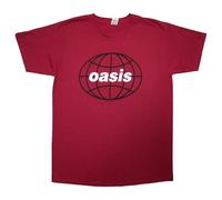 Rock Off officially licensed products Oasis World Tour South America 1998 T Shirt S Red