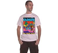 Oasis Unisex T-Shirt - Be Here Now Illustration - Official Short Sleeve White XL