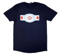 Oasis T Shirt Band Logo Target Oblong Official Mens Navy Blue XL