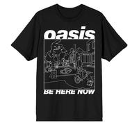 Be Here Now Line Drawing T Shirt Oasis Black XL