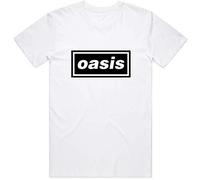Oasis - T-Shirt Xxl Unisex White Decca Logo