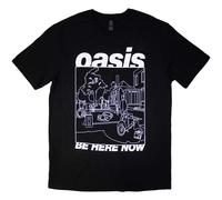Be Here Now Line Drawing T Shirt Oasis Black XXL