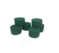 Oasis Type Wet Floral Foam Cylinders Rounds for Fresh Artificial Flowers 8cm x 5cm (Pack of 6)
