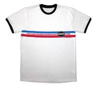 Rock Off officially licensed products Oasis 1996 Tour Horizontal Stripes Ringer T Shirt M White