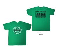 Rock Off officially licensed products Oasis World Tour 1998 Mexico City T Shirt L Green