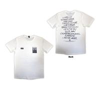 (S, White) Oasis Definitely Maybe AAA Setlist T Shirt