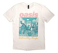 Oasis Unisex T-Shirt: Definitely Maybe Illustration Colour (Medium)