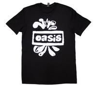Rock Off officially licensed products Oasis Splat Band Logo T Shirt L Black