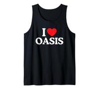 Oasis Vacation California CA Vintage Retro Souvenirs Heart Tank Top