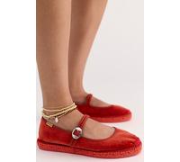 Oasis Velvet Espadrilles by FP Vegan Collection at Free People in Persimmon, Size: US 7 - female