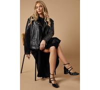 Oasis Victoria Patent Multi Mary Jane Block Heel Shoes In Black black 7