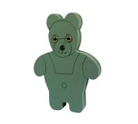 Oasis Wet Foam Standing Teddy Bear Foam Frame - Green