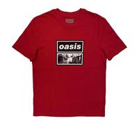 Oasis What´s The Story Clipped Fitted T-Shirt In Red Red