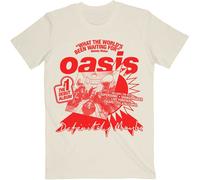 Oasis What The World's Been Waiting For Natural T-Shirt NEW OFFICIAL