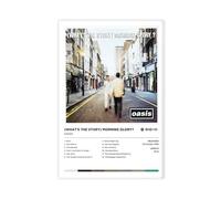 OASIS What's The Story Album Cover Poster Canvas Poster Bedroom Decor Landscape Office Room Decor Gift 24x36inch(60x90cm)