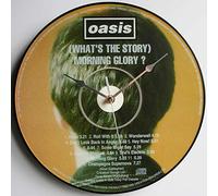 Oasis - (What's the Story) Morning Glory? CD Art (1995) - 12" LP Vinyl Record Handmade Wall Clock