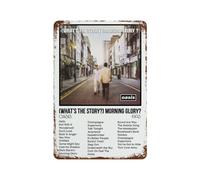 Oasis What's The Story Morning GloryIron Sheet Painting Iron Sheet Painting Rust Poster Decorative Characters Film Iron Sheet Artist House Decorative Paintingstyle-3430x20cm