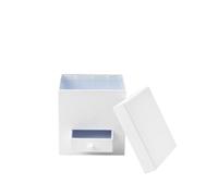 Oasis WHITE 15CM SQUARE FLOWER GIFT HAT BOX LINED WITH DRAWER VALENTINES