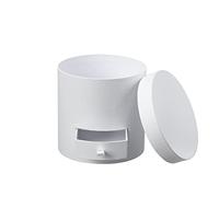 Oasis White Round Flower Gift Box with Drawer, 15cm Luxury Hat Box, Lined Floral Arrangement for Valentine's Day, Weddings, Birthdays & Gift Packaging