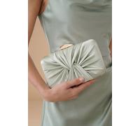 Oasis Women's Beaut Satin Twist Clutch Bag in Sage Oasis Sage One Size