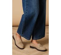 Oasis Beech Faux Suede Penny Loafers In Taupe taupe 8