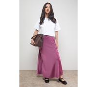 Oasis Women's Bias Cut Satin Maxi Skirt in Mauve | Size: 8 Oasis Mauve 8