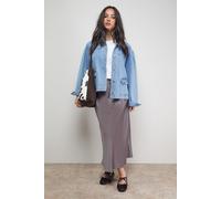 Oasis Women's Bias Cut Satin Midi Skirt in Mocha | Size: 10 Oasis Mocha 10