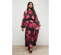 Oasis Women's Boho Long Sleeve Maxi Dress in Floral | Size: 10 Oasis Floral 10