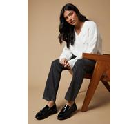 Brooke Leather Tassel Detail Chunky Loafers Oasis True Black 6