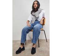 Oasis Women's Butter Suede Chunky Penny Casual Loafers in Black | Size: 6 Oasis Black 6