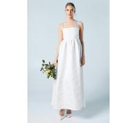 Oasis Women's Cami Strap Babydoll Jacquard Wedding Dress in Ivory | Size: 12 Oasis Ivory 12