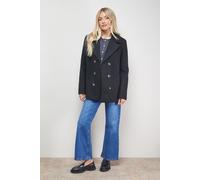 Oasis Women's Double Breasted Blazer Coat in Black | Size: 12 Oasis Black 12