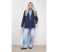 Oasis Women's Double Breasted Blazer Coat in Navy | Size: 16 Oasis Navy 16