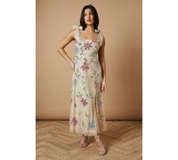 Oasis Women's Embellished Tie Shoulder Dress | Size: 14 Oasis Multicolor 14