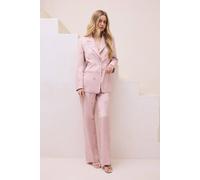 Oasis Women's Embellished Trouser in Blush | Size: 14