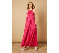 Oasis Women's Halterneck Maxi Smock Dress in Pink | Size: 10 Oasis Pink 10