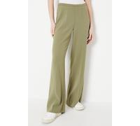 Oasis Women's High Waisted Wide Leg Welt Pocket Trouser in Khaki | Size: 10 Oasis Khaki 10
