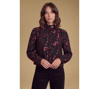 Oasis Women's Jacquard Funnel Neck Jacket in Red | Size: 16