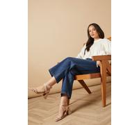 Oasis Women's Millie Covered Buckle Medium Block Heeled Sandals in Taupe | Size: 8 Oasis Taupe 8