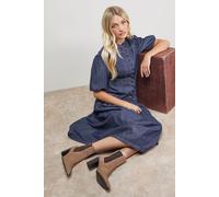 Oasis Women's Moss Suede Chelsea High Block Heel Ankle Boots in Taupe | Size: 6 Oasis Taupe 6