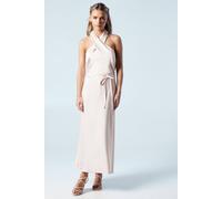 Oasis Women's Petite Cross Front Halter Neck Bridesmaid Midi Dress in Blush | Size: 10