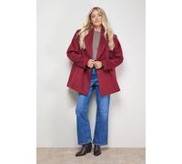 Oasis Women's Relaxed Blazer Coat in Berry | Size: 16