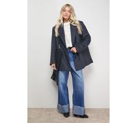 Oasis Women's Relaxed Blazer Coat in Black | Size: 16 Oasis Black 16