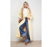 Oasis Women's Relaxed Maxi Belted Coat in Yellow | Size: 10 Oasis Yellow 10