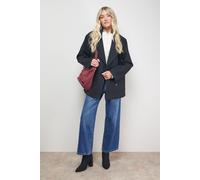 Oasis Women's Relaxed Peacoat in Black | Size: 16 Oasis Black 16