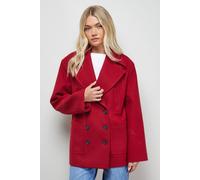 Oasis Women's Relaxed Peacoat in Red | Size: 10 Oasis Red 10