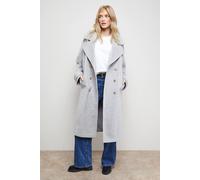 Oasis Women's Relaxed Tailored Coat in Charcoal | Size: 8