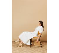 Oasis Women's Val Faux Leather Pointed Block Heel Court Shoes in Gold | Size: 4 Oasis Gold 4