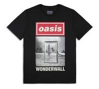 Oasis Wonderwall Single Cover T Shirt In Black Black XL