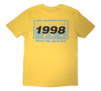 Oasis T-Shirt World Tour South America 1998 - Officially Licensed - M Yellow